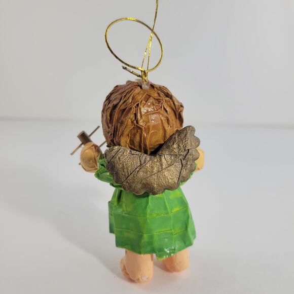 Vintage Paper Mache Angel Christmas Ornament - Picture 3 of 4